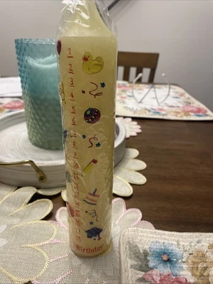 Vela de cumpleaños Lillian Vernon alta 10" x 2" años 1 a 18 Foto 1 de 4