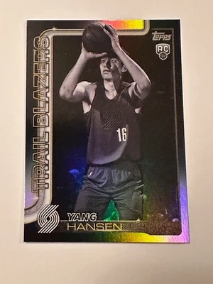 2025-26 TOPPS NBA TARGET BLACKOUT PARALLEL FLAGSHIP YANG HANSEN #216 - image 1 of 2
