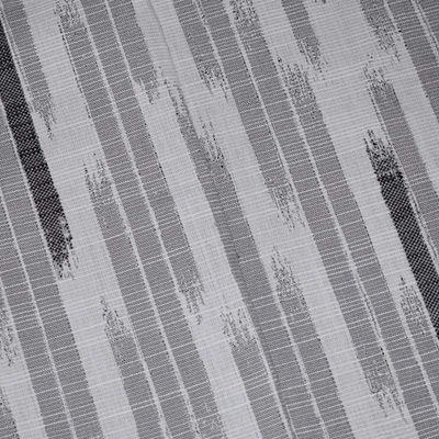 Tela decorativa Ikat Jacquard gris/negro/blanco interior/exterior Foto 1 de 2