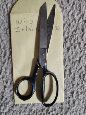 (6) Vintage con incrustaciones Wiss No. 36 tijeras  Foto 1 de 3