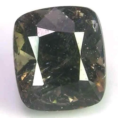 IMPRESSIVE UNHEATED PAKISTAN MULTI-BROWN COLOR AXINITE GEM - CUSHION CUT - Image 1 of 3
