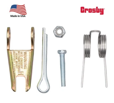 MYTEE PRODUCTS Crosby Hook Latch Kit for 1-1/2-2 Ton Hook S-4320 Replace, Fit w/319N, 1096421