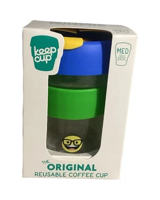 Keep Cup Vidrio 12oz con Agarre Aislante Silicona y Tapa Barista Estándar NUEVA Caja Foto 1 de 4