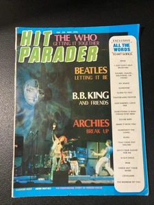 Hit Parader Nov 1970 The Beatles The Who Archies BB King Ginger Baker LuLu - Picture 1 of 7