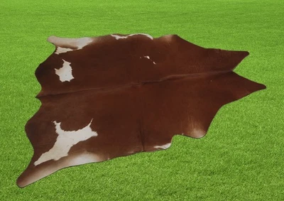 100% Original Kuhfell Teppich Bereich Skin Leder 14.36 Sq.feet (112cmx119cm) - Bild 1 von 3