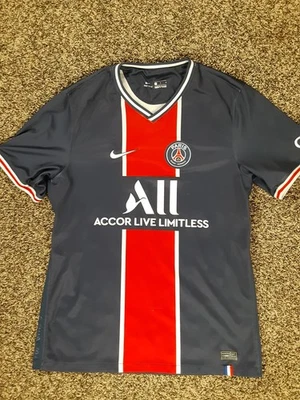 Camiseta cosida de fútbol local Nike 20/21 Paris-Saint Germain PSG CD4242-411 para hombre L Foto 1 de 4