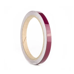 Zierstreifen Bordeaux Rot Glanz 10mm Linien Aufkleber Autostreifen Rallye Stripe - Picture 1 of 7