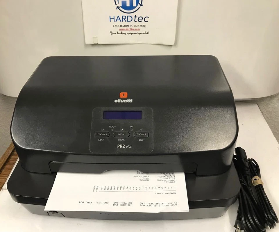 OLIVETTI PR2 PLUS PRINTER with LCD DISPLAY PASSBOOK PRINTER  - Image 1 of 4