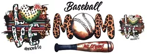 16 Oz UV DTF Transfer Vinyl Sticker Cup Lid Transfer - Baseball - Decal Cup Wrap - Picture 1 of 1
