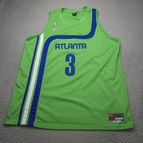 Shareef Abdur Rahim Atlanta Hawks Jersey Mens 3XL +2 Green Basketball Nike Team Cover