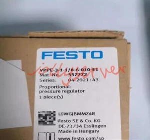 1PCS Neu FESTO Vppe-3-1-1/8-6-010-e1 (557772) Proportional Druck Regler - Bild 1 von 1