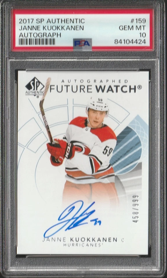 Janne Kuokkanen - 2017-18 Future Watch Auto /999 Rookie Card #159 PSA 10! - Image 1 of 1