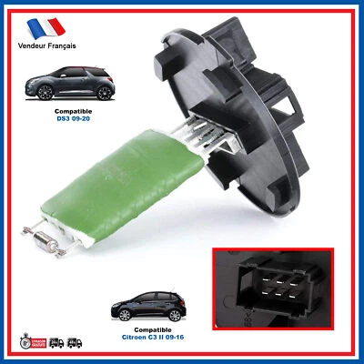 Résistance de Moteur Pulseur D'air Chauffage prévu Citroën C3 II 09-16 6441CT - Photo 1/4
