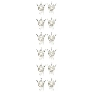 6 Piezas Princesa Corona Accesorios para el Cabello Bebé Niña Dama de honor Disfraz - Imagen 1 de 12
