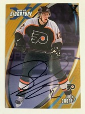 2002-03 BAP Signature Series Gold Autographs Simon Gagne Auto Vault Version #6