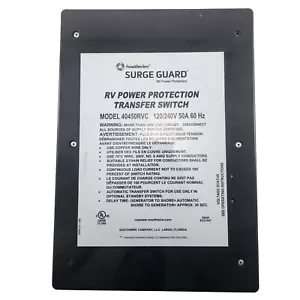 Interruptor de transferencia automática Southwire 40450RVC3 Surge Guard Plus 50A cableado - Imagen 1 de 4