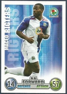 TOPPS MATCH ATTAX 2007-08 TRADING CARD-BLACKBURN ROVERS-MACEO RIGTERS - Picture 1 of 1
