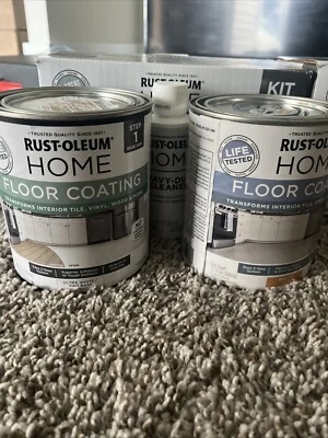 Rust-Oleum Home 1 qt. Ultra White Interior Floor Base Matte Clear Coating Kit 36 - Image 1 of 4