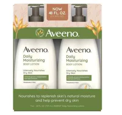 Aveeno Active Naturals Daily Moisturizing Lotion - 24 FL OZ - 2 Pack Lotion - Image 1 of 2