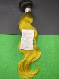 10A_ESQ_100% Unprocessed_Virgin_HUMAN_HAIR_Body Wave 14"_#OP LIME - Bild 1 von 4