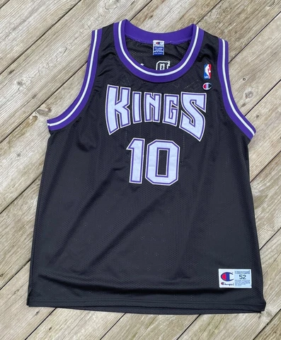 Vtg 90s Stitched Authentic Mike Bibby Champion Jersey 52 Sacramento Kings XXL Cover