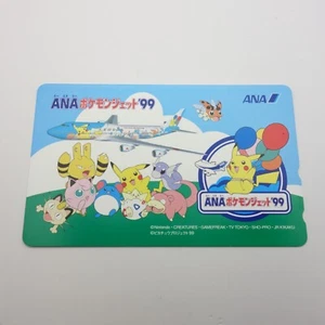 Tarjeta telefónica japonesa monstruo de bolsillo ANA Pokemon Jet 1999 - Imagen 1 de 6