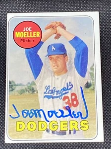Joe Moeller Dodgers Signed Auto Autographed 1969 Topps Card #444 ~ COA - Picture 1 of 6
