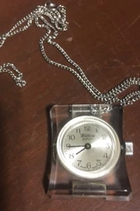 Wottim zurich pendent watch with chain working # 358 - Picture 1 of 2