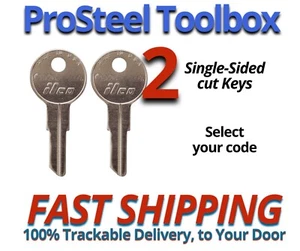 ProSteel Pro Stahl Werkzeugkiste Werkzeugtruhe Schlüssel Ersatzschlüssel zugeschnitten nach Code 001-150 - Bild 1 von 4