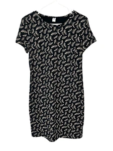 Old Navy Women's Short Sleeve Pencil Dress Above Knee M Black - Picture 1 of 6
