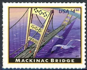 MACKINAC BRIDGE Mint Hinged Priority Mail Stamp Dated 2010 Scott 4438 - Picture 1 of 2