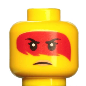 NEW LEGO - Figure Head - Ninjago - Harumi Yellow x1 - 70651 70658 71708 - Picture 1 of 2