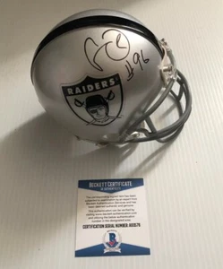 Clelin Ferrell Signed Autographed Oakland Raiders Mini Helmet Beckett BAS COA 3 - Picture 1 of 2