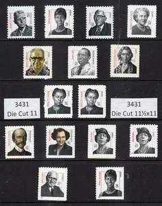 USA 2000-2009 NH Distinguished Americans 3420 -3436 (15) inkl. 3432 - kostenloser USA Versand - Bild 1 von 1