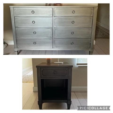 RESTORATION HARDWARE TATUM WIDE DRESSER W/ NIGHTSTAND SET Free Delivery 30 Miles Cover