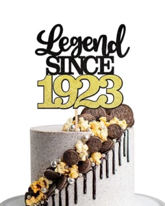Sykyctcy 1 Pack Legend Since 1923 Happy Birthday 100 - Picture 1 of 2