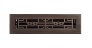 Signature Hardware Contemporary Steel Floor Register - Rubbed Bronze 2-1/4" x10" - Picture 1 of 4