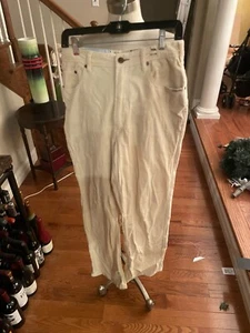 Adult Men's Ezekiel  Corduroy  Pants Sz 33x29  Cotton. off white. straight leg - Picture 1 of 7