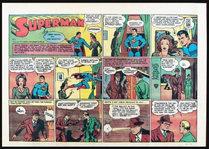 SUPERMAN Sunday Page #83 - Superman, X-Ray Vision - 1 de junio de 1941 - RARO - Imagen 1 de 4