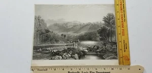WYCLIFFE NEAR ROKEBY SIGLO XIX grabado en acero JMW TURNER Pye B1 - Imagen 1 de 8