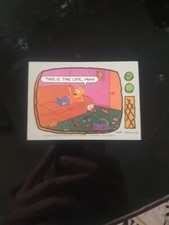 💥1990 Topps The Simpsons Series 1 Trading Card #80 This Is The Life Man