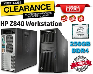 HP Z840 Workstation E5-2687Wv4 Turbo 3.50GHz 256GB DDR4 1TB NVME SSD M.2 Quadro - Picture 1 of 14
