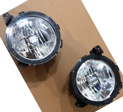 Juego de faros para Jeep Wrangler 18-24 + faros halógenos Gladiator OEM de fábrica Foto 1 de 4