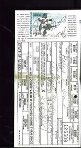 ALASKA - 1980 Hunting/ Fishing License DUCK STAMP RW47 + STATE FISH STAMP - 34 - Picture 1 of 2