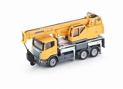 siku 1859, Telescopic crane truck, 1:87, Metal/Plastic, yellow, Telescopic boom  - Immagine 1 di 4