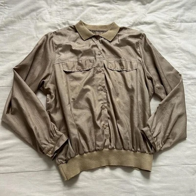 Chaqueta bomber vintage Union made bronceada popover talla pequeña Foto 1 de 4