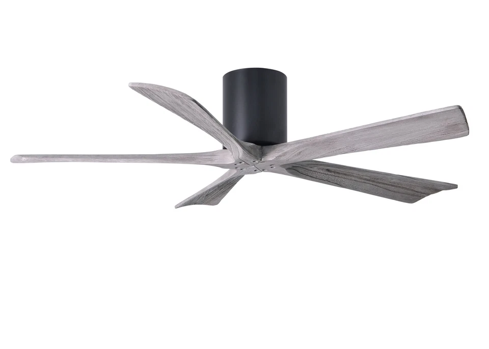 Matthews Irene 52" Outdoor Hugger Ceiling Fan with Remote & Wall Control, Black - Image 1 of 1