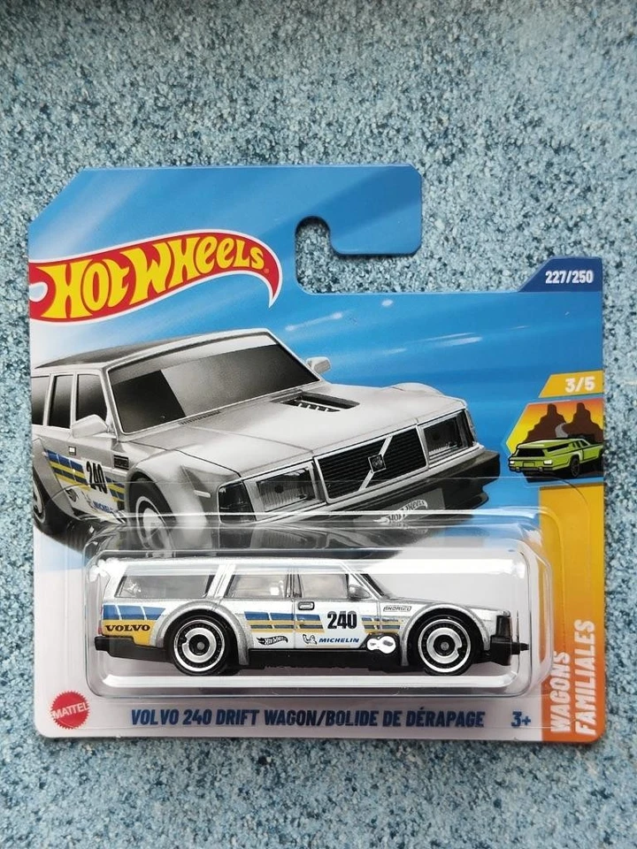 Hot Wheels H5M 227 VOLVO 240 DRIFT WAGON BOLIDE DE DERAPAGE slv 2025 227 CaseM - Image 1 of 2
