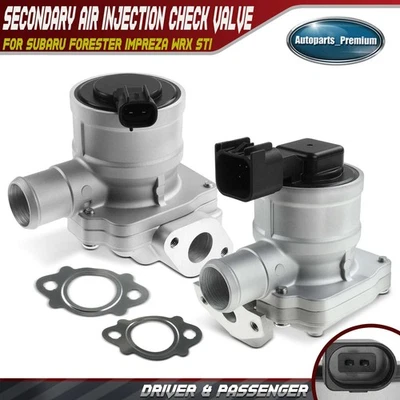 2x LH & RH Secondary Air Injection Pump Check Valve for Subaru Impreza WRX STI - Image 1 of 4