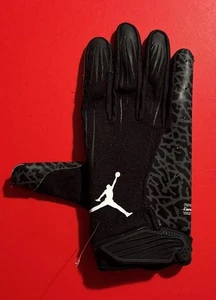 One (1) Right Hand Nike Air Jordan Receiver Football Glove Size Men’s XL Black - Picture 1 of 13